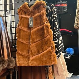 Joseph Ribkoff Maple Faux Fur jacket with Hood